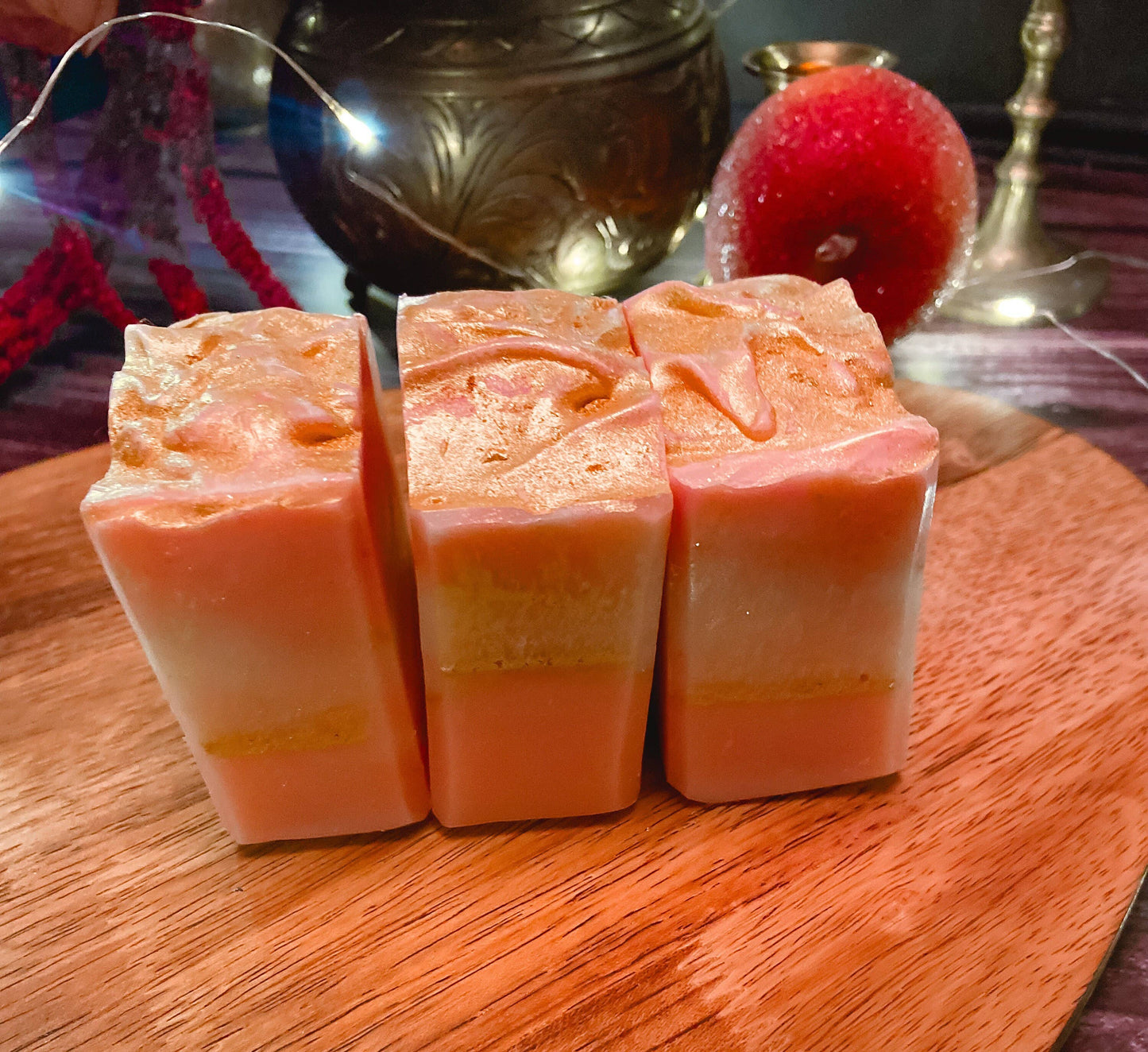 Rose Quartz Soap, Handmade Soap, Vegan Skincare: Tumbled Crystal