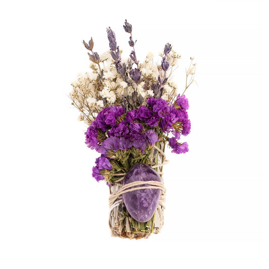 Floral Sage Amethyst Crystal Cleansing Bundle