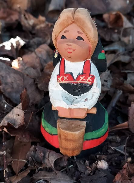 Girl with Milk Bucket figurine
