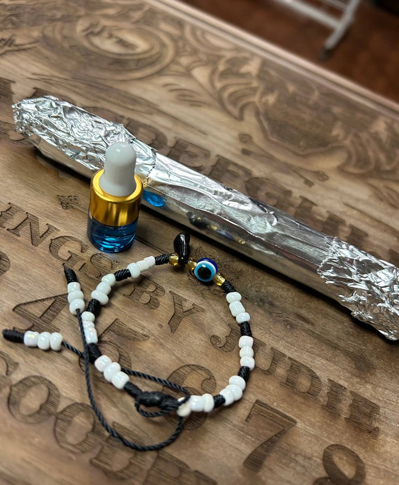Powerful Law Stay Away Bracelet Set: Oil/Powder/Bracelet