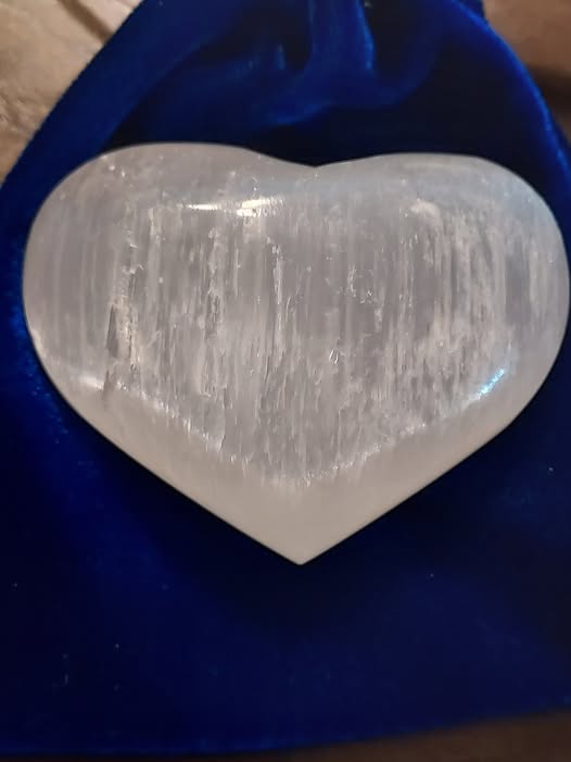 Selenite Crystal Heart