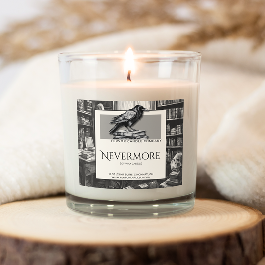 Nevermore 10oz Soy Wax Book Inspired Candle