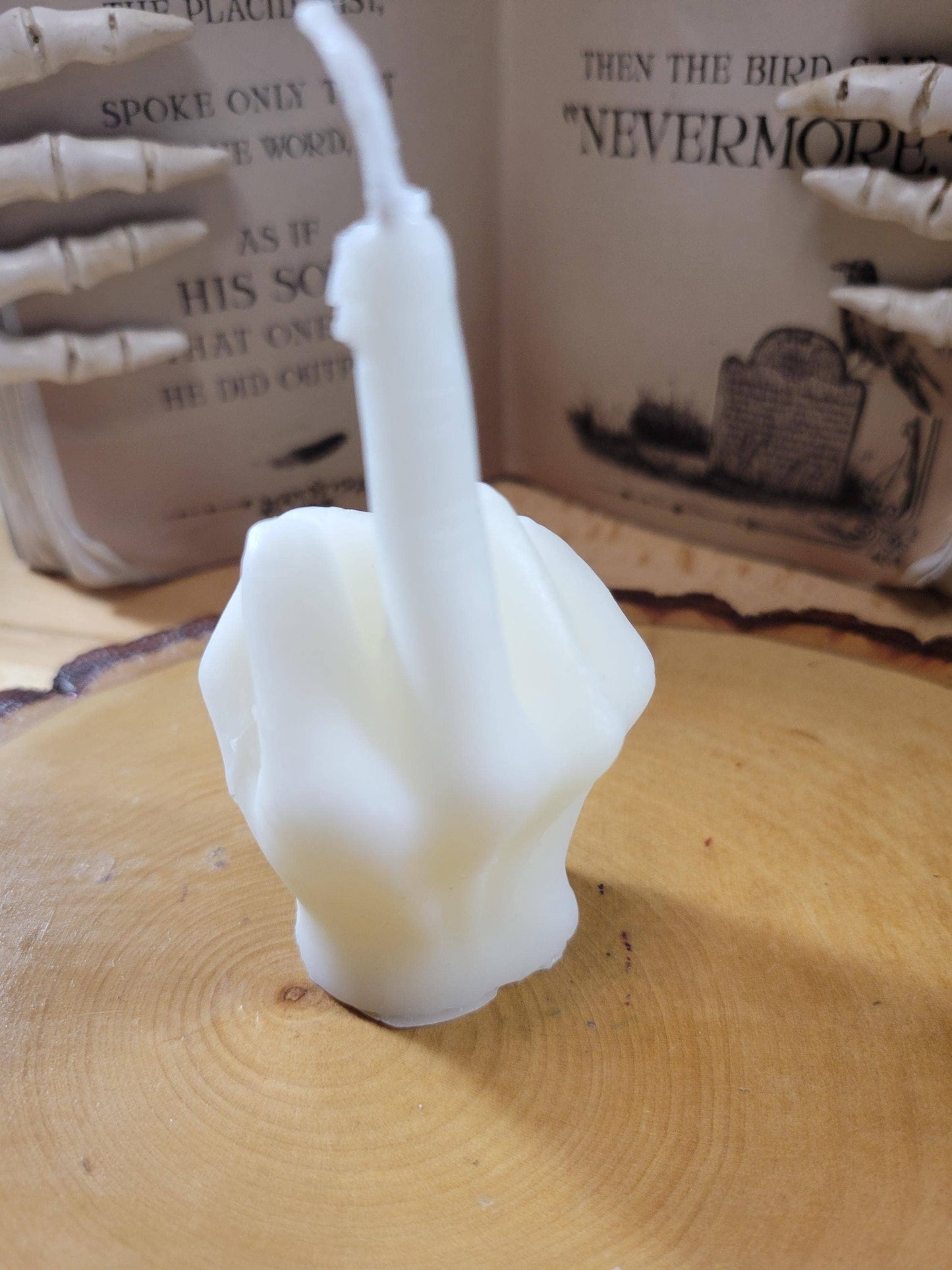 Middle Finger Candle - Unique Finger Shaped Candle for Gag Gift, Funny Home Decor, Novelty Party Candle, Bold Statement Candle: Black