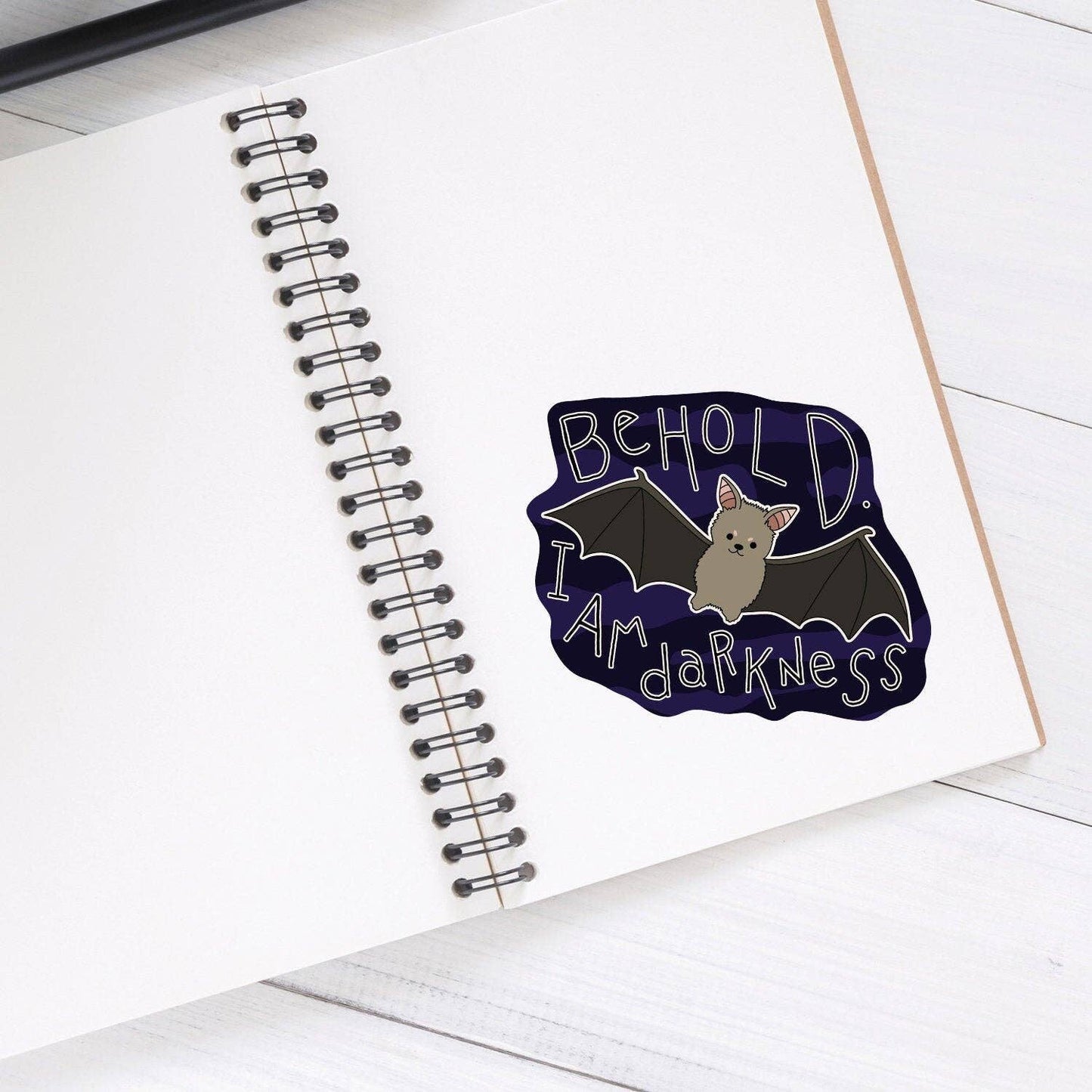 Baby Bat Sticker - Cute Spooky Funny Goth 3" Vinyl Sticker