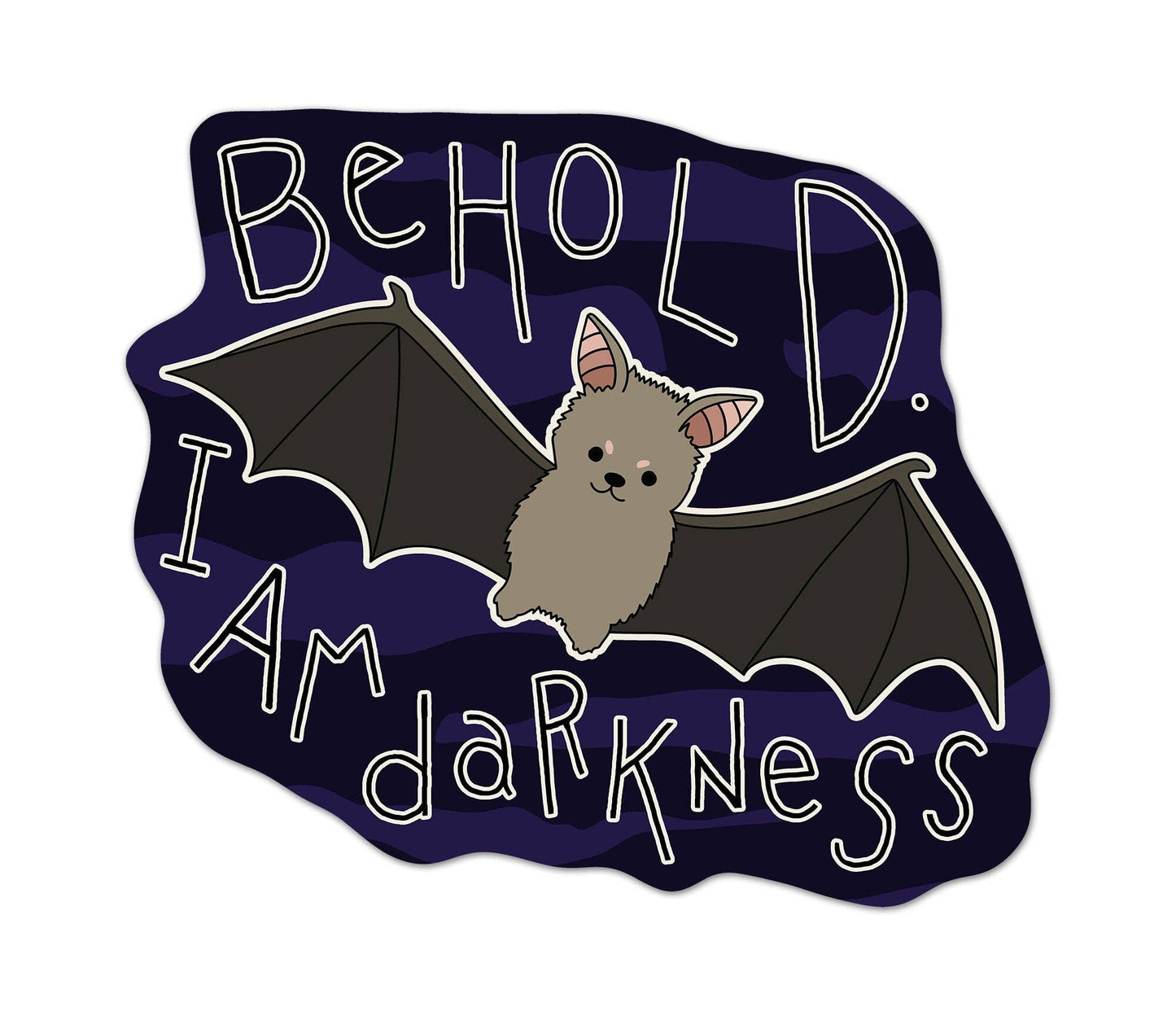 Baby Bat Sticker - Cute Spooky Funny Goth 3" Vinyl Sticker