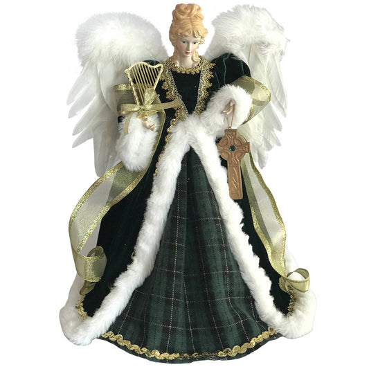 16" Irish Angel Tree Topper: Not Haunted