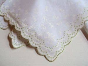 Guardian Angel Hanky Card: White/Blue