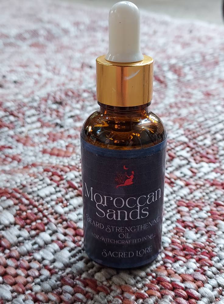 Moroccan Sands Beard Oil, 1oz Beard Oil, Beard Grooming