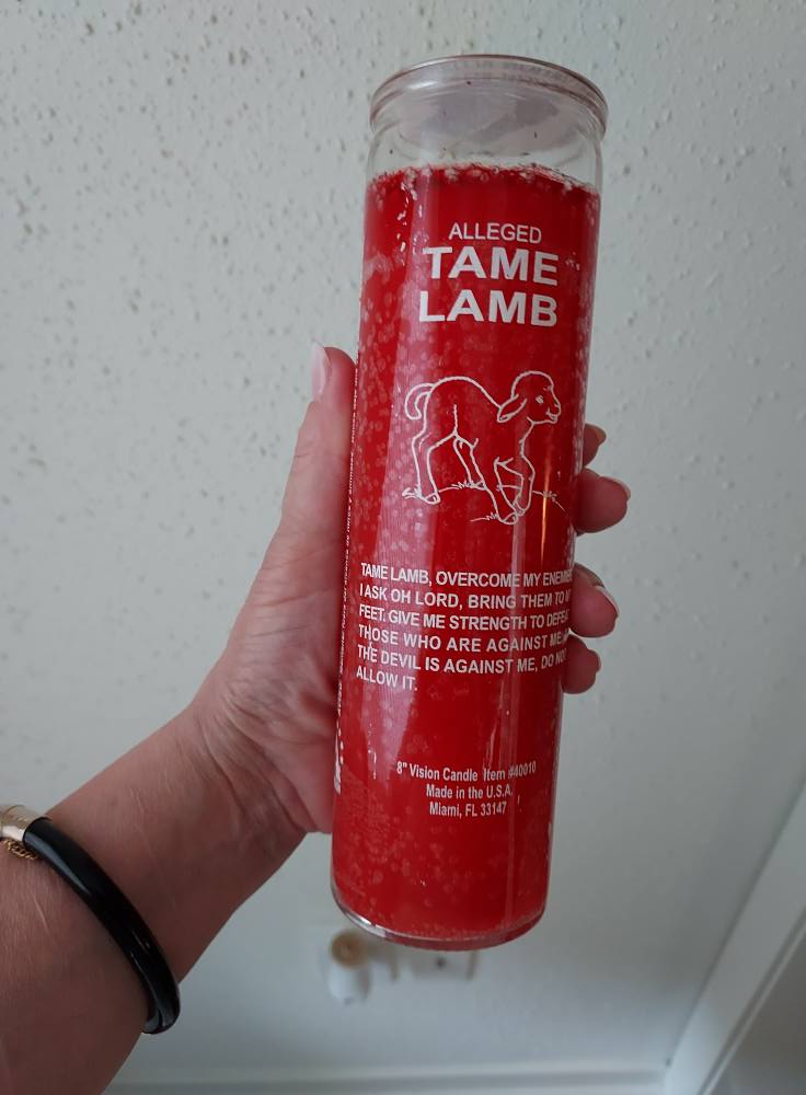 Tame Lamb Candle