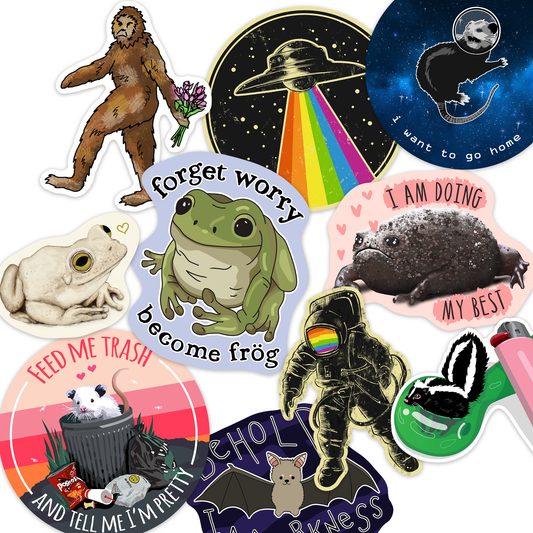 Bestselling Sticker Mix  - Funny Animals and More