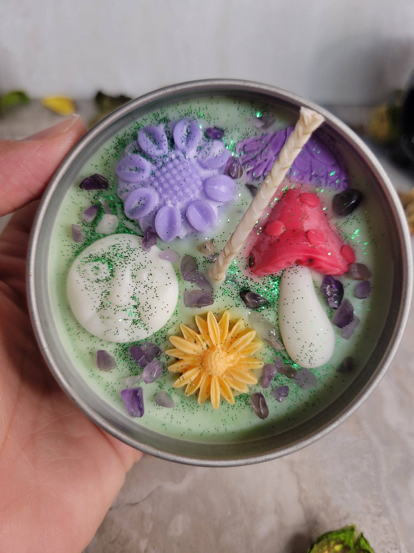 Enchanted Moon Magic Garden Candle tin jar soy Candle