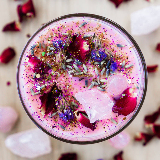 Love Charm Intention Candle: Wooden Wick