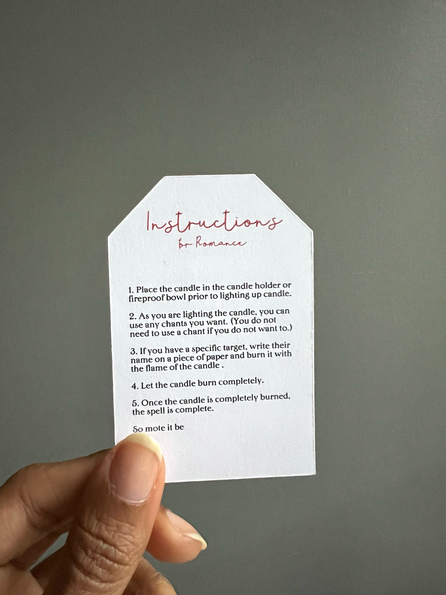 Romance Ritual Candle