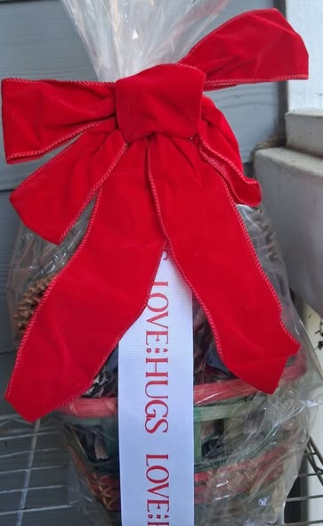 Gift Basket of Wildcrafted Scented NC Pincones.