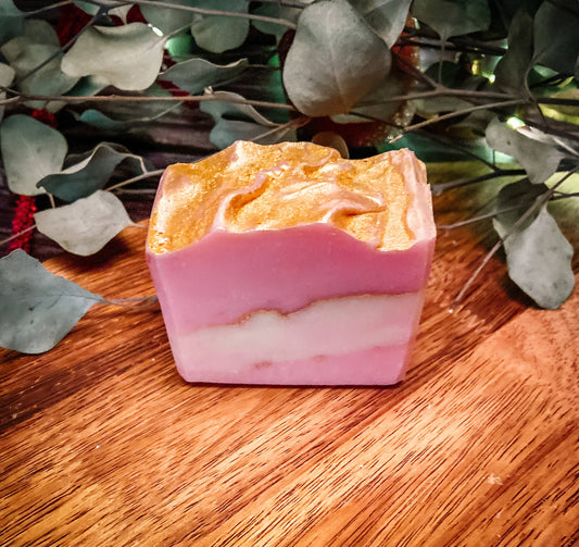 Rose Quartz Soap, Handmade Soap, Vegan Skincare: Tumbled Crystal