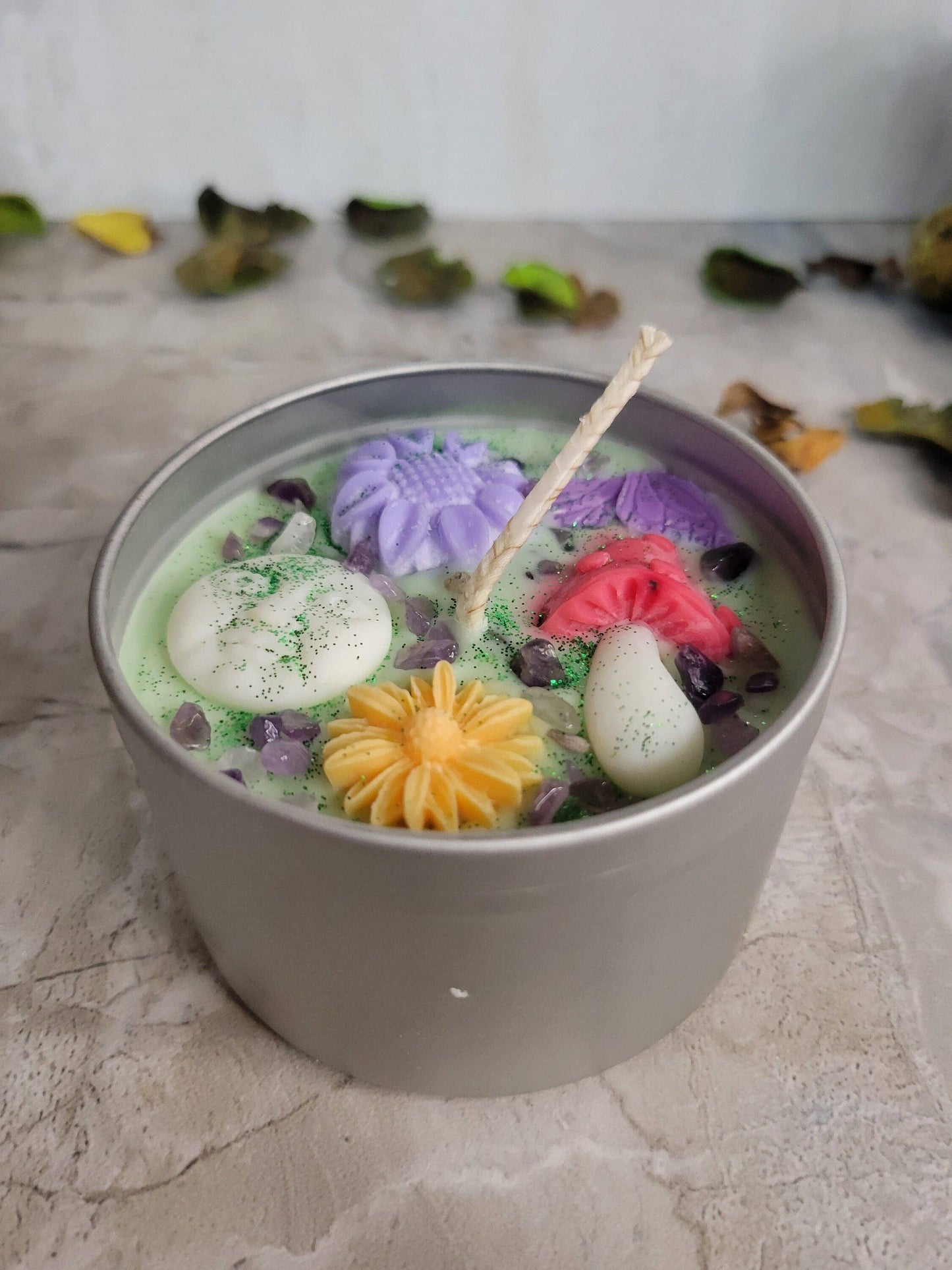 Enchanted Moon Magic Garden Candle tin jar soy Candle