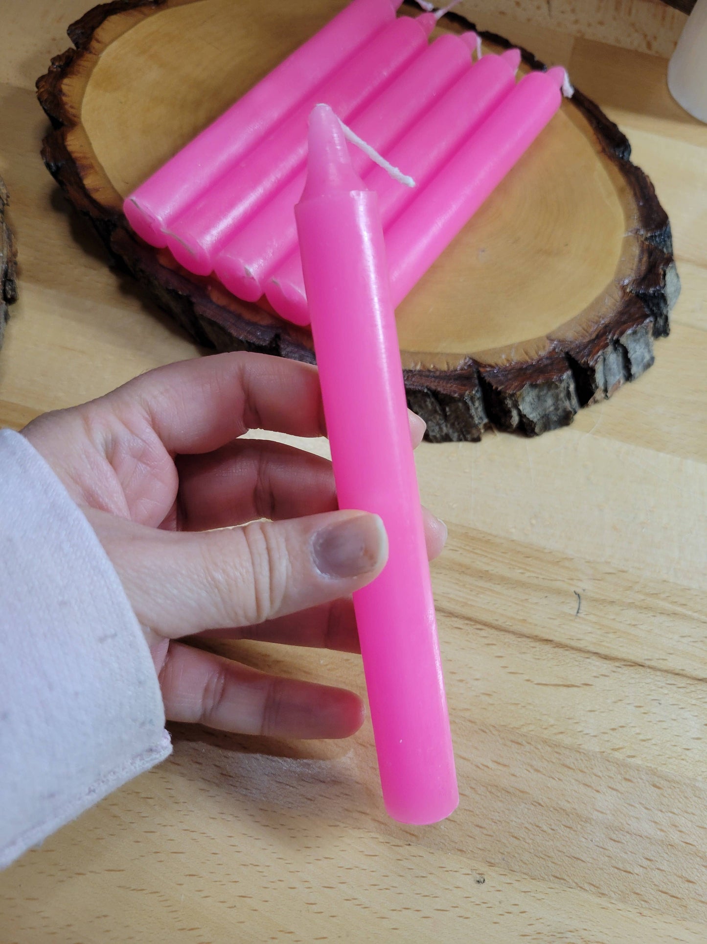 6-Inch Spell Candle Pink Candles Pack of 6