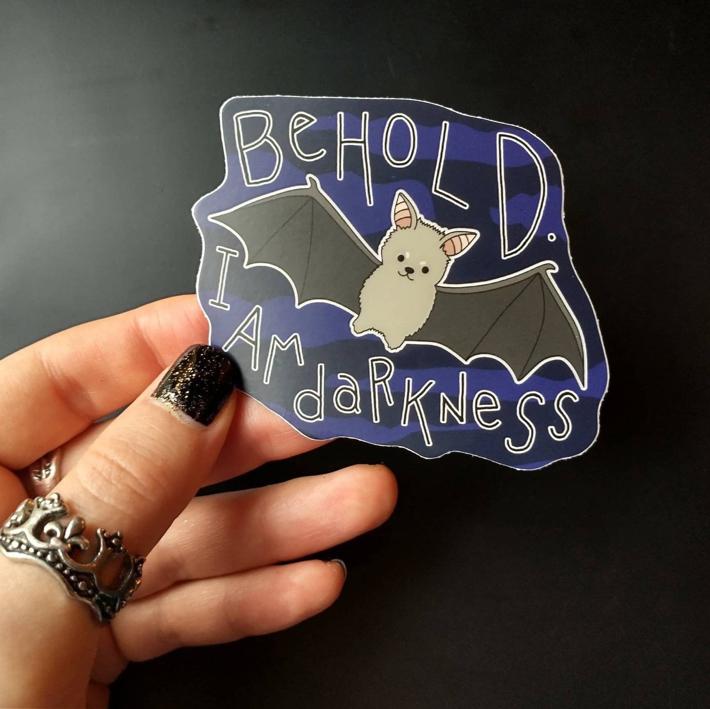Baby Bat Sticker - Cute Spooky Funny Goth 3" Vinyl Sticker