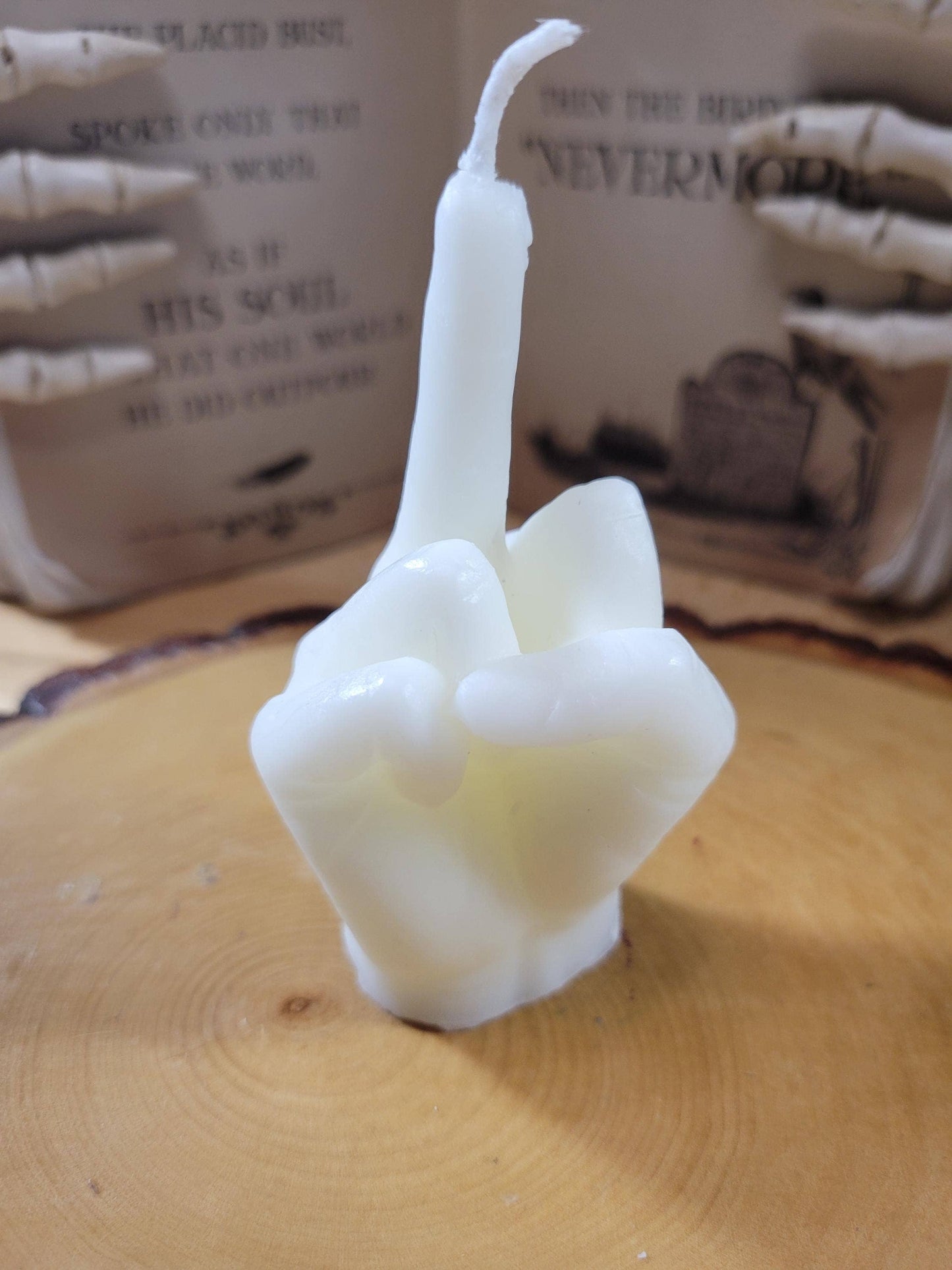 Middle Finger Candle - Unique Finger Shaped Candle for Gag Gift, Funny Home Decor, Novelty Party Candle, Bold Statement Candle: Black