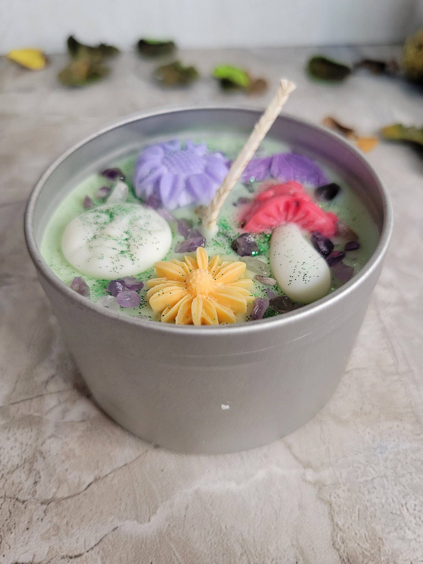 Enchanted Moon Magic Garden Candle tin jar soy Candle