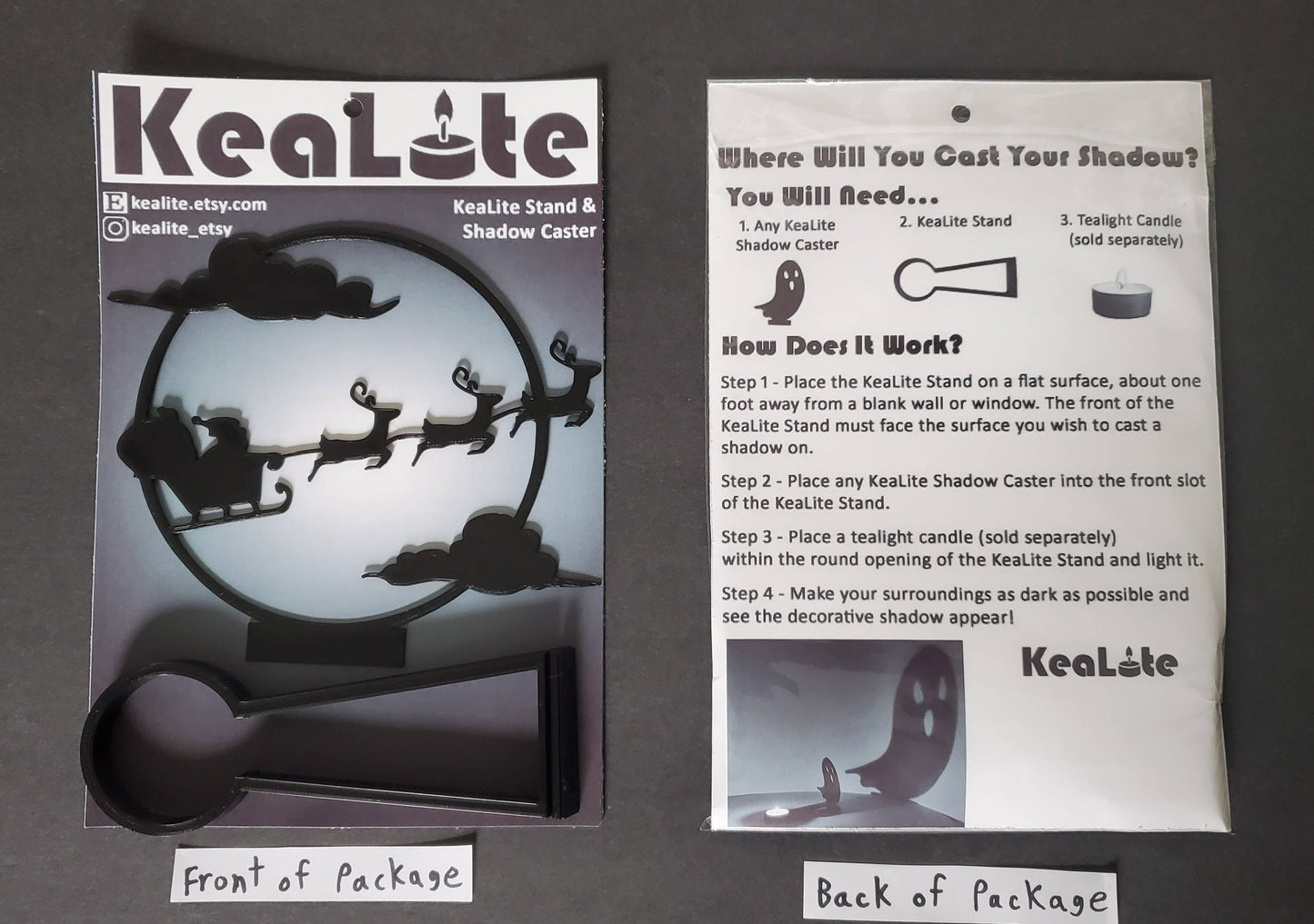 KeaLite Christmas Night Shadow Caster and KeaLite Stand
