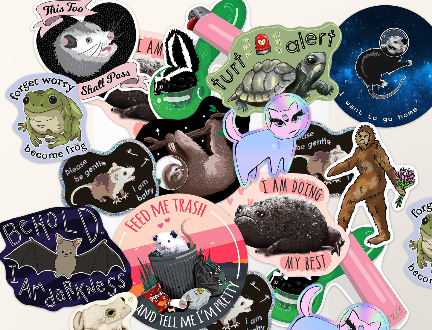 Bestselling Sticker Mix  - Funny Animals and More